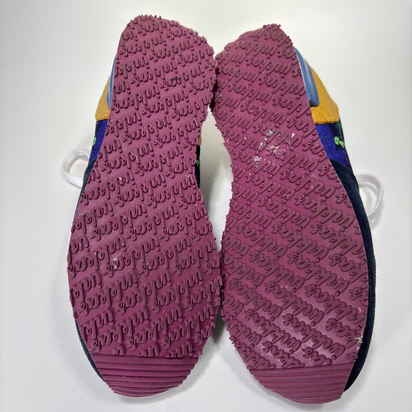 Inkkas Womens Colorful Floral Cat Print Suede Canvas Sneakers Size 7 - Picture 9 of 11